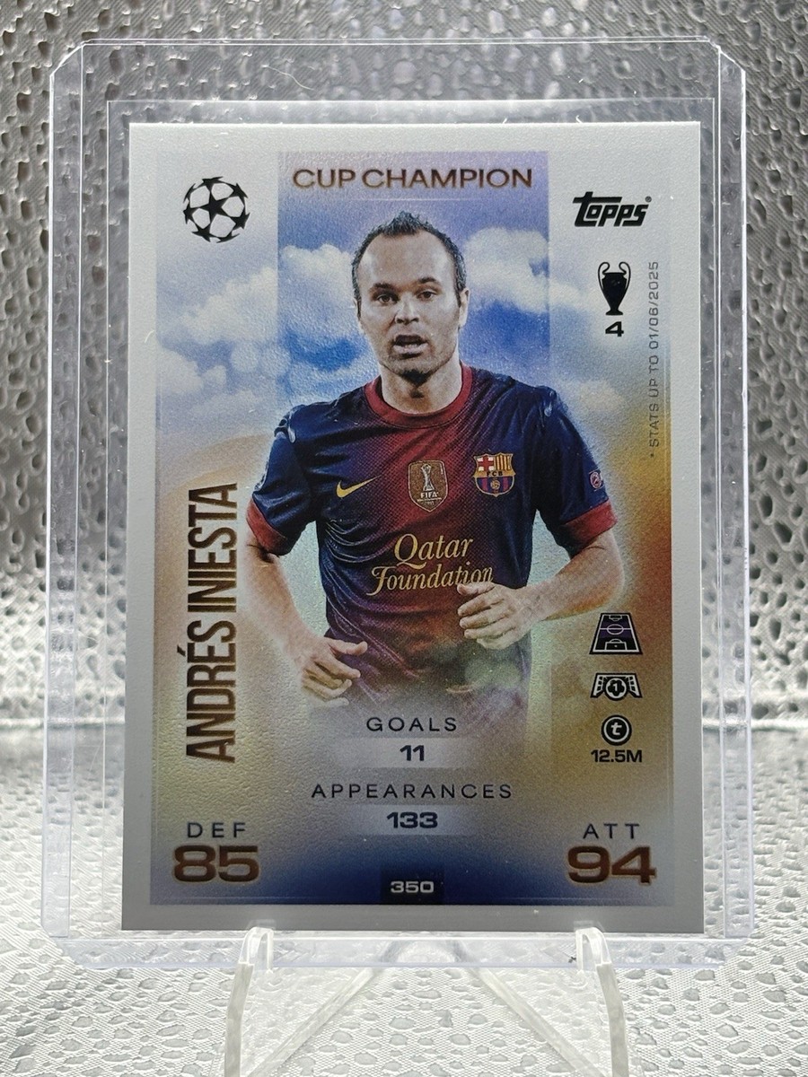 2025-26 Topps Match Attax UEFA Champions Andres Iniesta Cup