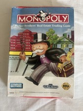 Sega Genesis Monopoly Board Game In Box Complete Manual