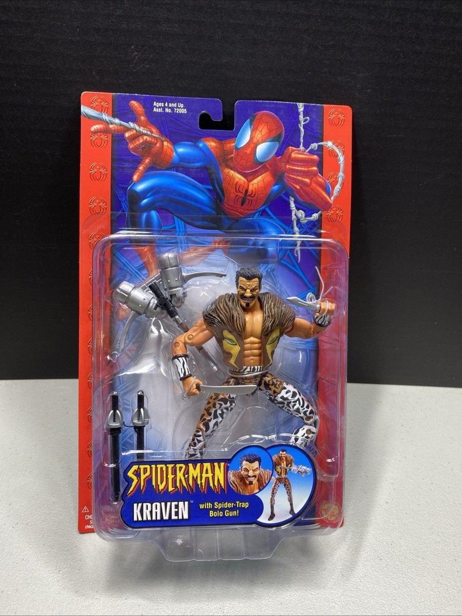 スパイダーマン 2003.MARVEL Marvel 2003 Spider-Man Kraven The Hunter With Bolo Gun Figure