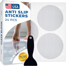 Anti Slip Shower Stickers 24 PCS, Invisible Non-Slip Shower Strips for Adults, P