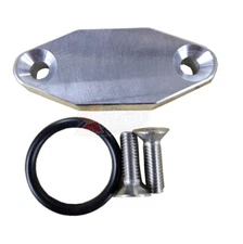 Oil Cooler Port Block Off Plate For 97-03 LS Series Oil Pans 1/2" Thick Aluminum