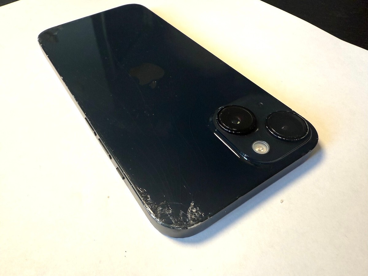Apple iPhone 14 ブラック 本体 128GB 画面割れ Apple iPhone 14 - 128 GB - Black (Unlocked) CRACKED - READ