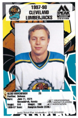 1997-98 Cleveland Lumberjacks (IHL) Alexei Krivchenkov postcard | eBay