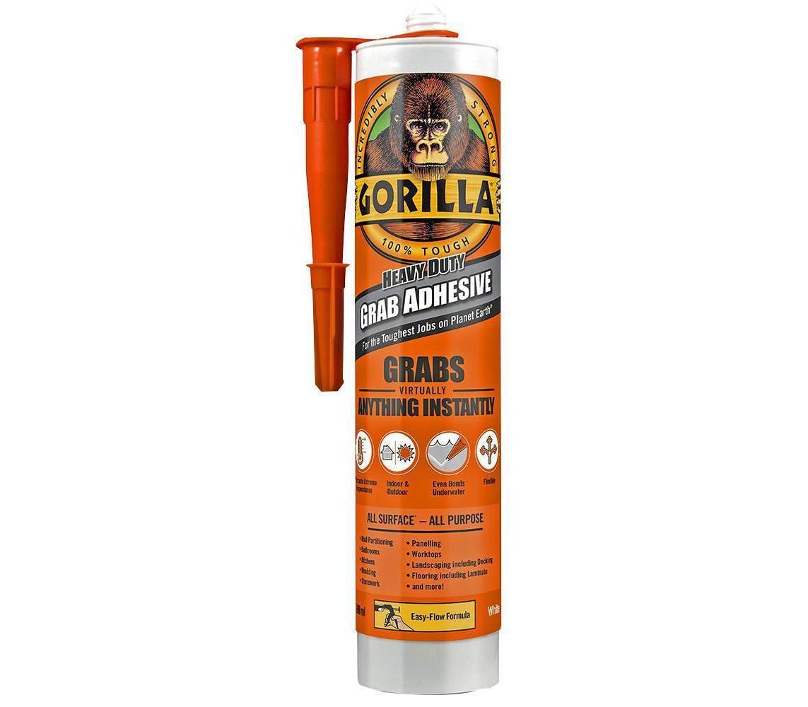 Gorilla Glue Heavy Duty Grab All Purpose Strong Adhesive Waterproof