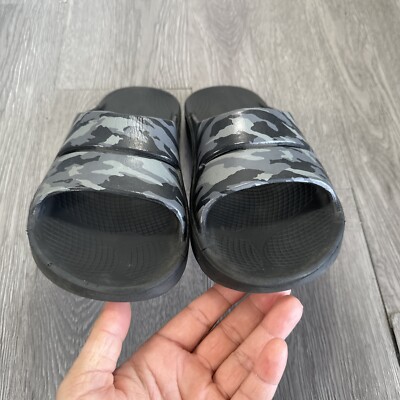 OOFOS OOahh Sport Slide Recovery Sandals Black Gray Camo  display picture 1