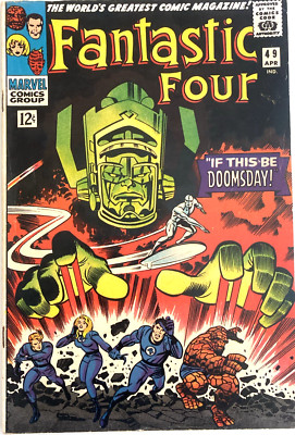 FANTASTIC FOUR. 49.  KEY 1ST FULL GALACTUS. 2ND SILVER SURFER. 1966. VFN. 8.0.
