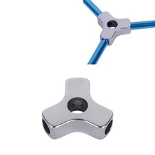 Tent Pole Connectors 3 Way Tent Poles Hub Aluminum Tent Parts for 8.5mm 0.33"...