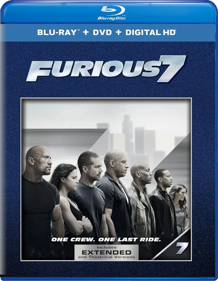 Furious 7 (Blu-ray + DVD + DC) New, with Sleeve/Slip-Cover, - Image 2 of 3