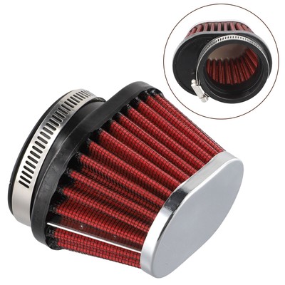 STRAIGHT AIR FILTERS SET CLAMP ON 41.3-44.5 MM HIGH FLOW CAFE RACER