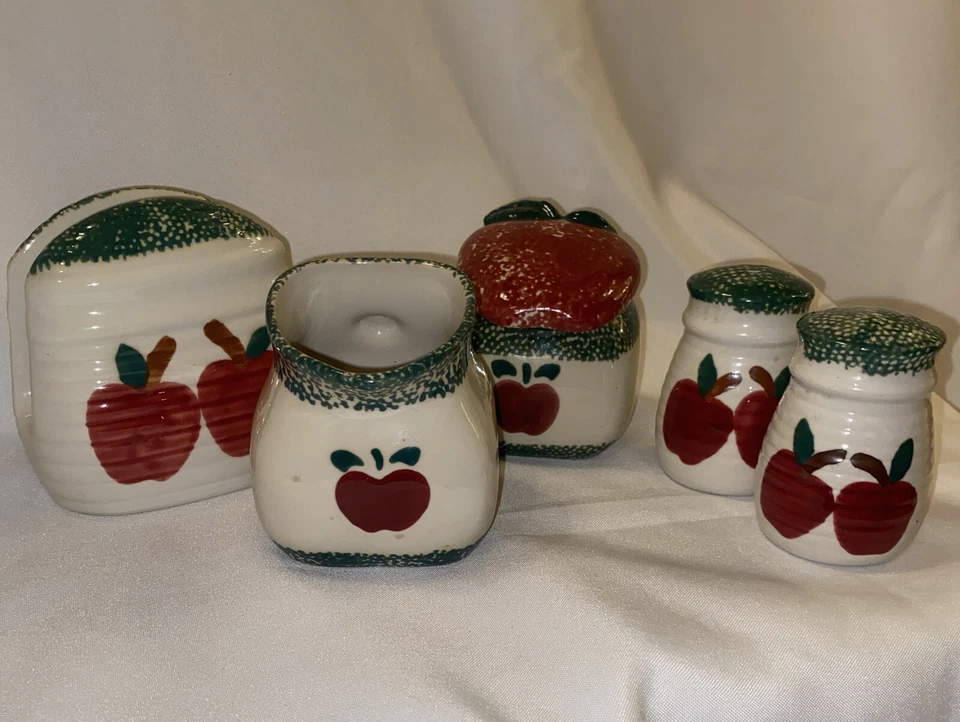 5 шт. керамика яблочная губчатая посуда дизайн кухонная керамика - Изображение 3 из 4