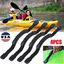 4PC Kayak Canoe Boat Side Mount Carry Handle With Bungee Cord Screws Accessories