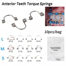 10Pcs Dental Anterior Teeth Torque Torquing Spring Orthodontic Arch Wire Single