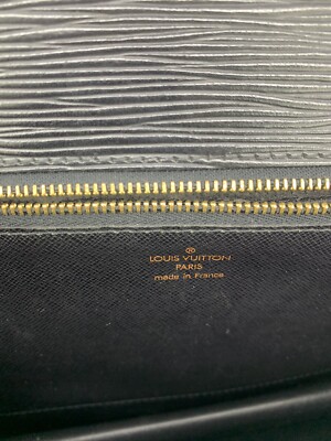 Louis Vuitton Monceau Metis Black Epi Handbag Clutch Mini