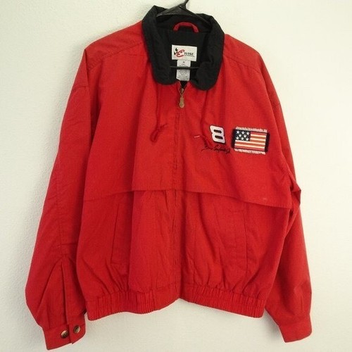 Chase Men's Jacket Dale Earnhardt Jr #8 Red Full Zipper Medium