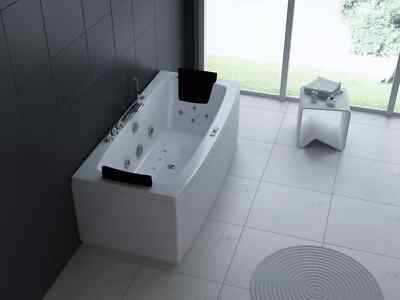 Whirlpool Torino Badewanne Armatur Edelstahl Ozon Desinfektion Bad 170x80cm