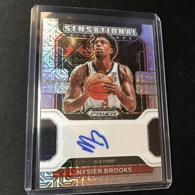 2022 Prizm Draft AUTO MOJO SSP /25 Nysier Brooks RC #SS-NBR Ole