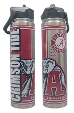 NCAA Stainless Steel Insulated 26oz Flip-Top Bottle (Alabama Crimson Tide)