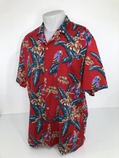 PARADISE FOUND - Vintage PARROT Mens XL Hawaiian Aloha Shirt