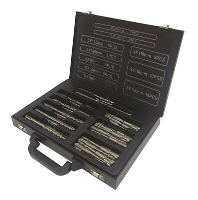 SDS-plus Betonbohrer Set 56 tlg. 4,0 - 12,0 mm Steinbohrer Hammerbohrer