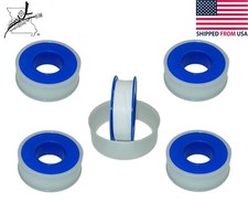 Plumbers Teflon Tape 5 Rolls 1/2"x43.5' Thread Seal Pipe PTFE Ribbon Roll FS