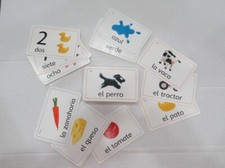 Usborne Spanish Flashcards 46 Cards Learning Language Everyday Words Teach used