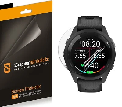 3X Supershieldz Clear Screen Protector for Garmin Forerunner 265 (TPU)
