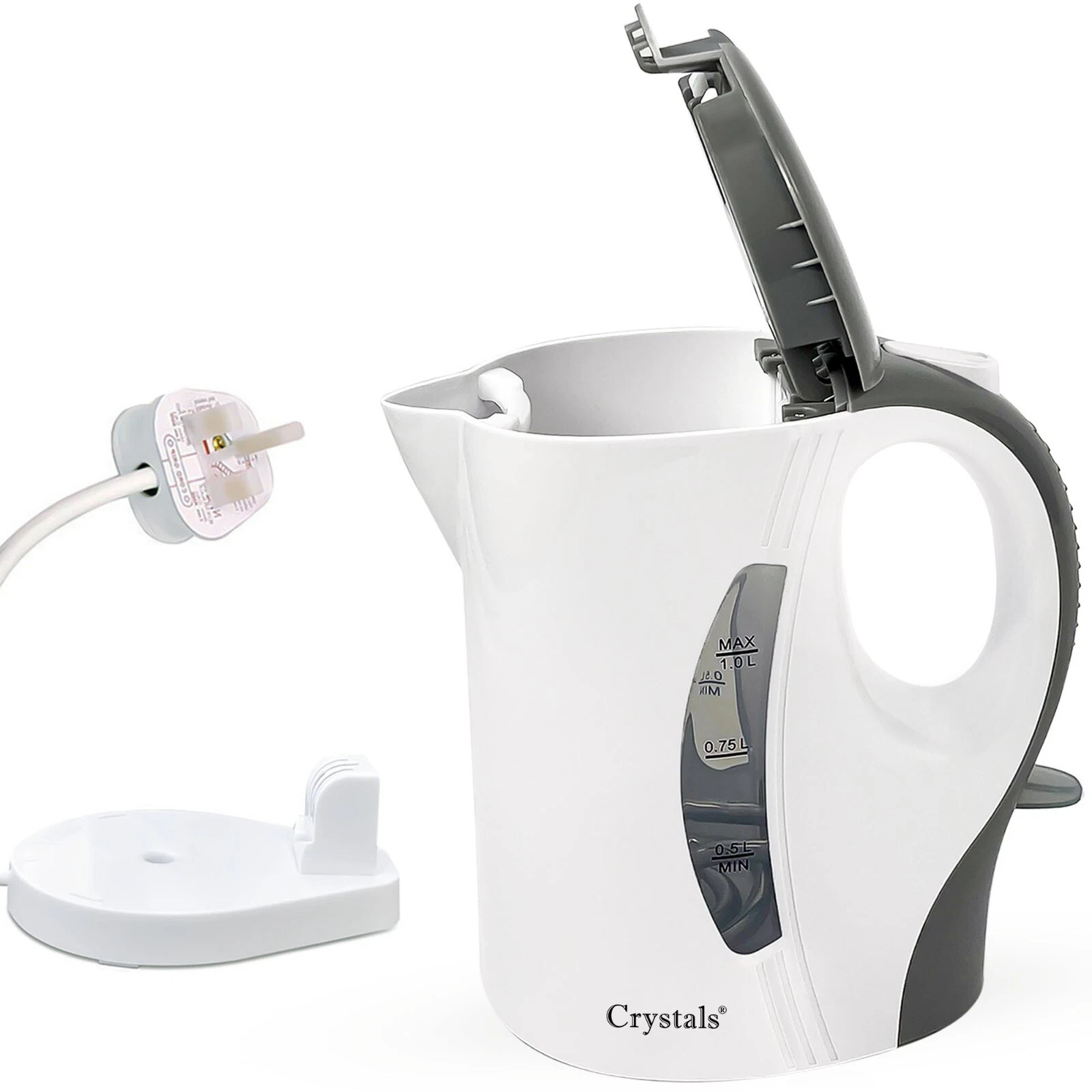 Travel Kettle Portable Electric 1L Camping Caravan Kitchen Hotel Jug Holiday New