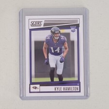 Kyle Hamilton RC #364 2022 Panini Score Baltimore Ravens Rookie Card NM/M. rookie card picture