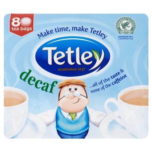 Sachets de thé décaféinés thé Tetley 4 x 80 par paquet - Photo 1 sur 1