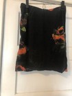 Insight Cotton Stretch Skirt High-Waisted Mini Black W Flowers & Spiderwebs 6 M — photo 3