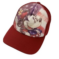 Minnie Mouse American Flag Disney Store Ball Cap Hat Adjustable Baseball