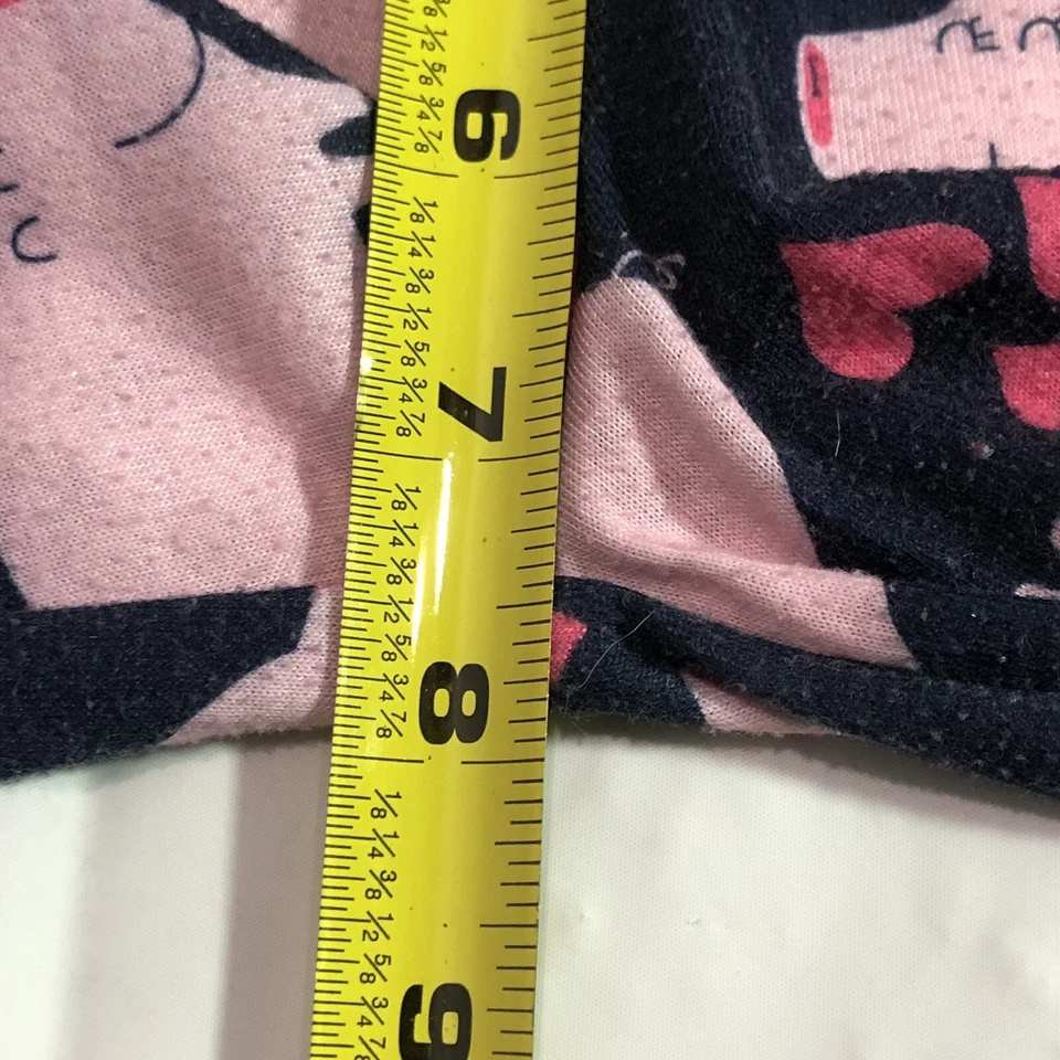 Девочек средний флис пижамы брюки свободного по всему печати свинья гостиной синий розовый - Изображение 4 из 4