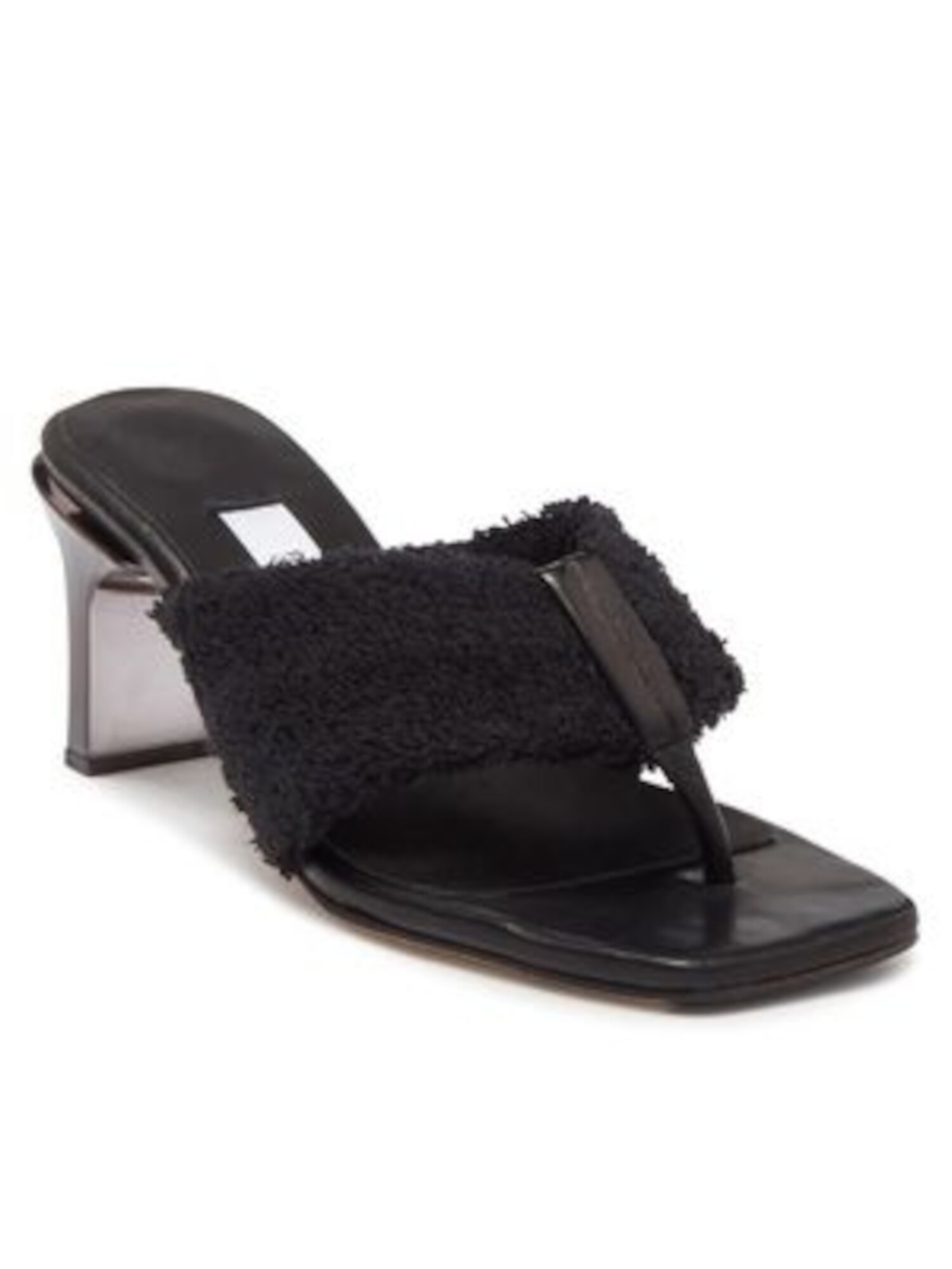 MIISTA Женские черные дизайнерские сандалии на каблуке Carissa Toe Slip On Thong Sandals 38 17690₽