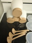 Vintage Tupperware Condiment Caddy / Keeper, beige /Shear #757-4 Great Condition — photo 5