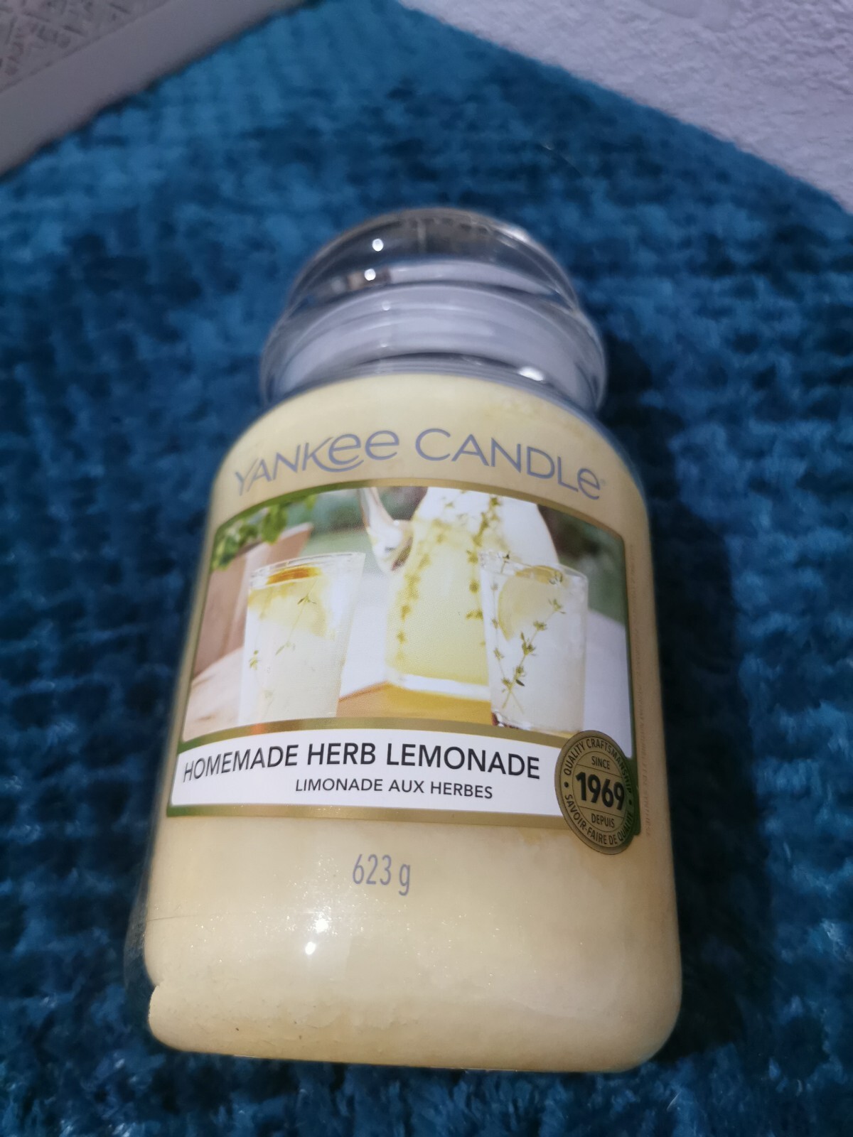 RARE! NEW Large Homemade Herb Lemonade Scented Yankee Candle 623g
