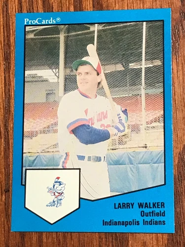 1989 PRO CARDS LARRY WALKER MINOR LEAGUE INDIANAPOLIS INDIANS CARD-FEB060