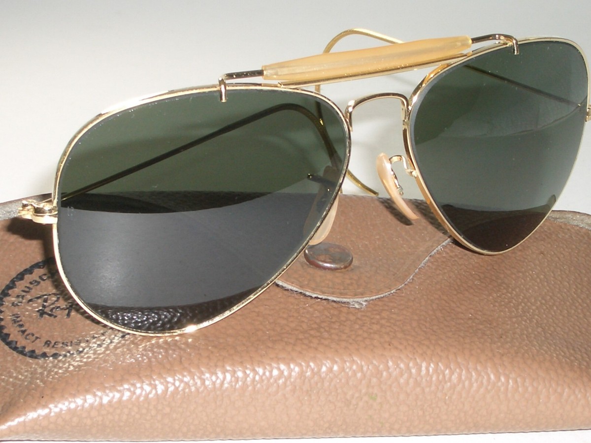 1970's 58-14 VINTAGE B&L RAY-BAN ARISTA GEP G15 OUTDOORSMAN
