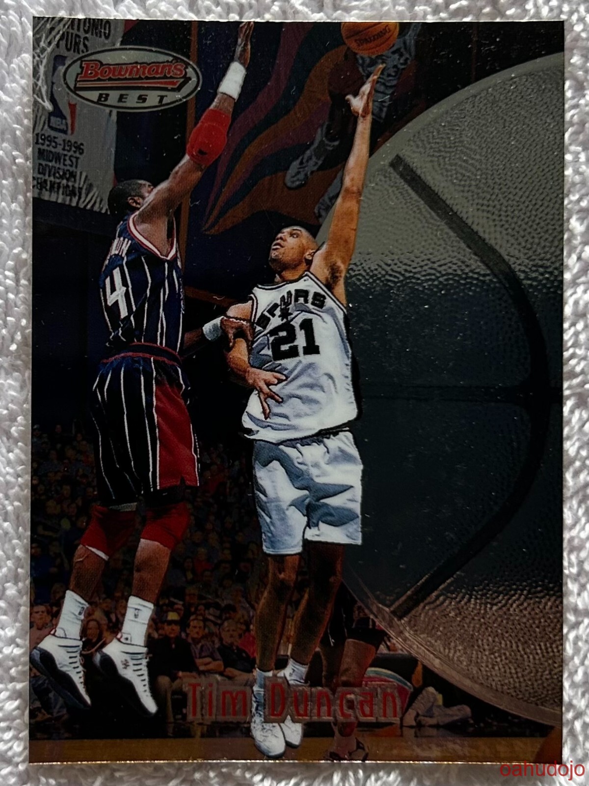 1997-98 Bowman's Best TIM DUNCAN #106 Rookie San Antonio Spurs RC