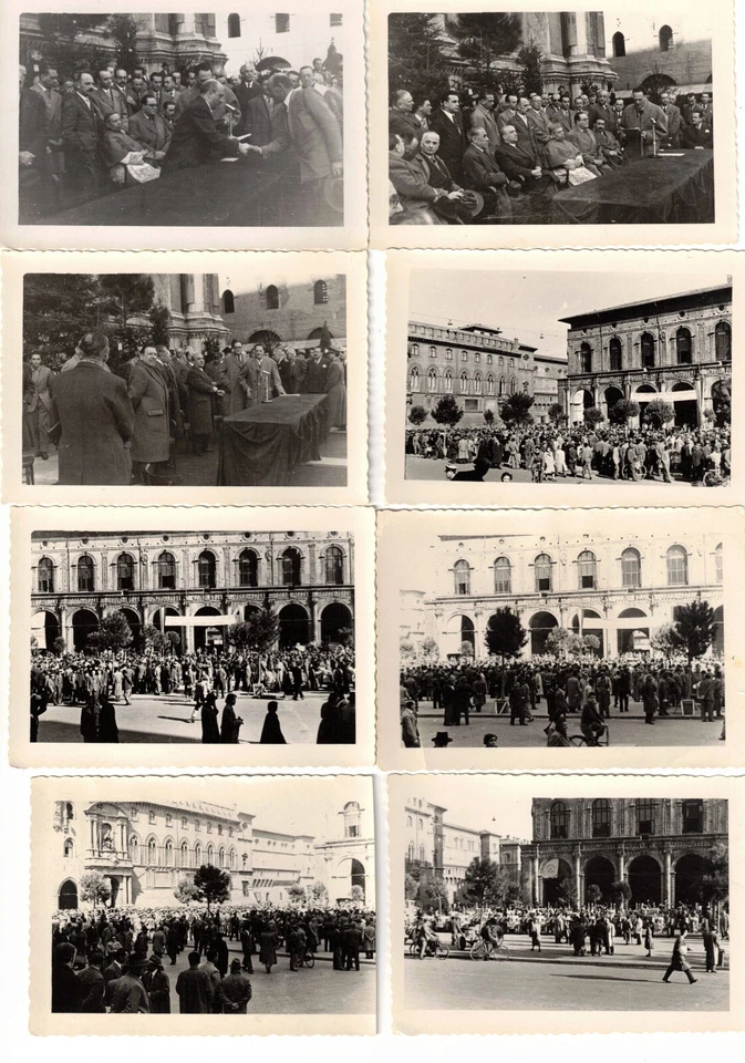 BOLOGNA 1952 eccezionale lotto 47 fotografie Min. Fanfani Card.Lercaro leggere - Immagine 3 di 4
