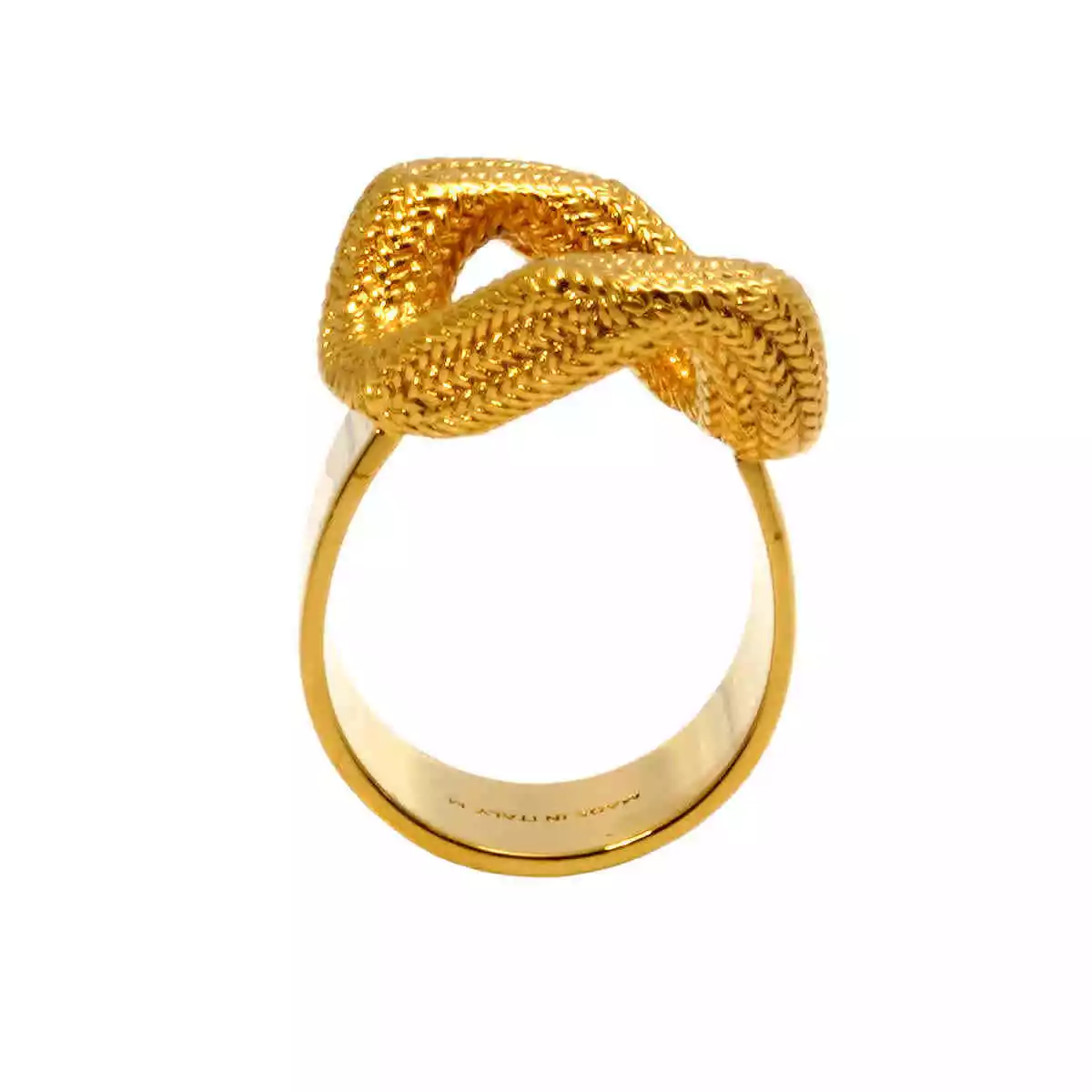 Burberry Light Gold Gold-plated Chain-link Ring