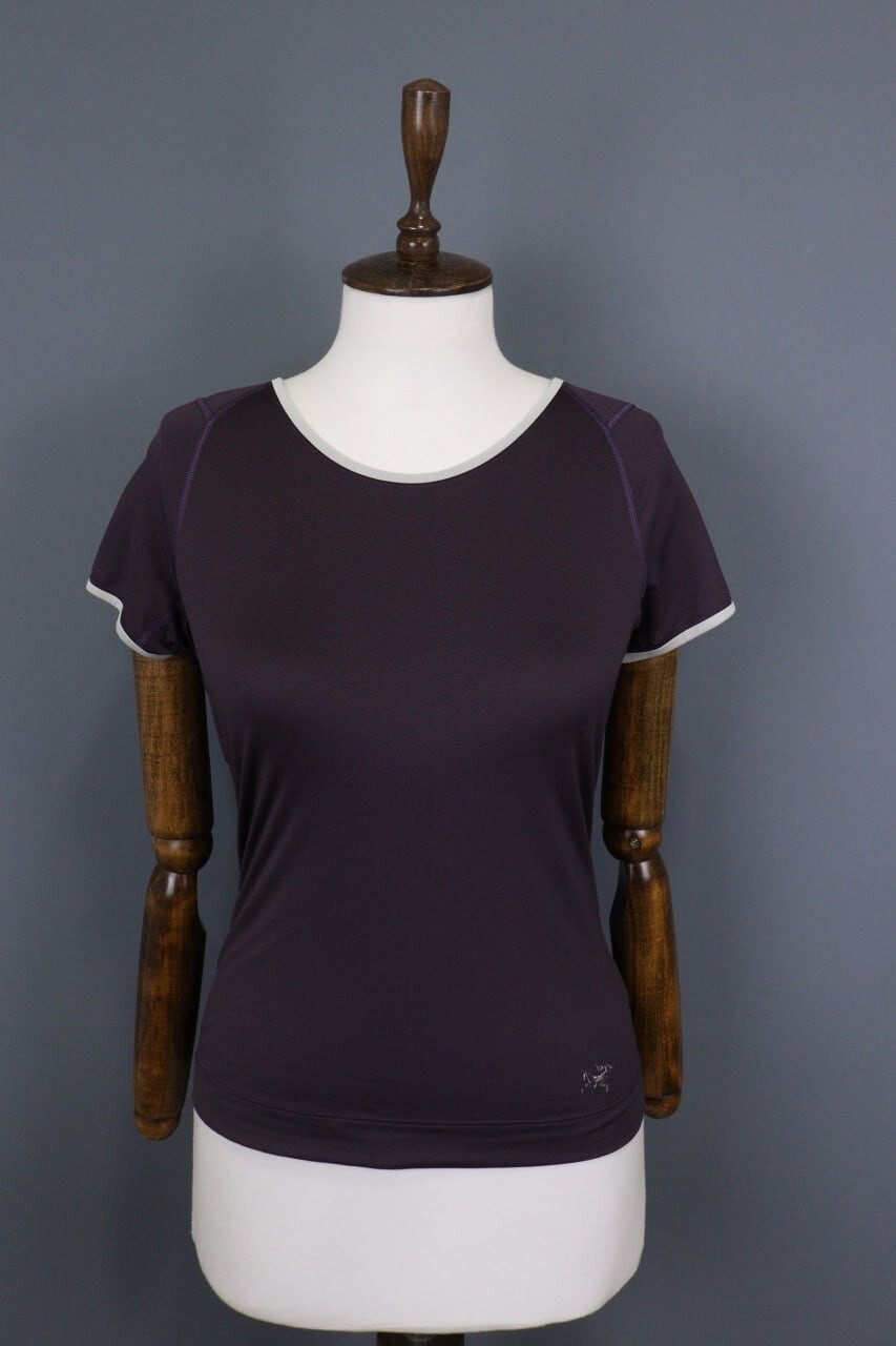 ARC'TERYX Top Arcteryx viola manica corta strato base taglia S