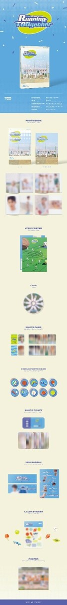 TOO 2nd Mini Album Running TOOgether K-POP CD + PHOTO CARD+ FOLDED TOO 2nd Mini Album Running TOOgether K-POP CD + PHOTO CARD+ FOLDED