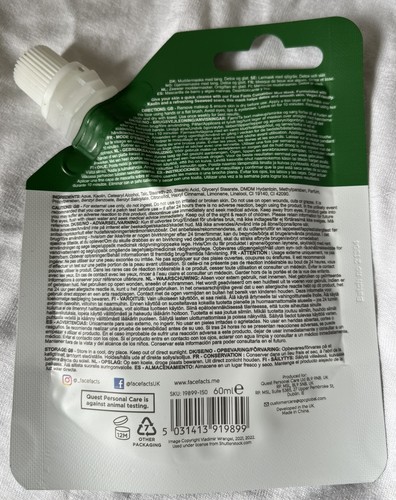 Face Mask Beauty Spa Therapy Peel Off Clay Scrub Sheet Hydrate Moisturise Pamper - Picture 3 of 3