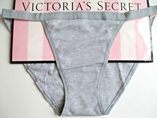 VICTORIA'S SECRET Cotton String Bikini Panty VS Heather Gray S M L XL NWT