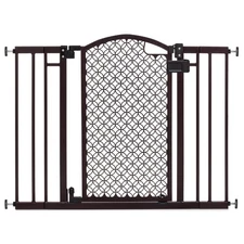 Ingenuity Summer Walk-Thru Baby Gate, Metal & Bronze, Fits 28-42 Inches Wide