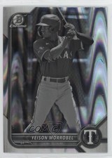 2022 Bowman Draft Chrome Black & White RayWave Refractor Yeison Morrobel 15za