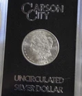 1884 CC US Morgan Silver Dollar Unc GSA Case.