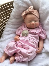 Vollsilikon Reborn Puppe - Weighted Newborn - Floppy - offener Mund 