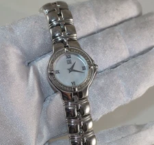 ESQ by Movado Swiss E5437 Diamond Bezel Mother Pearl Dial  Ladies Watch