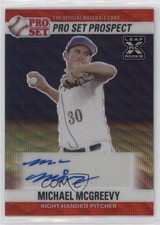 2021 Leaf Pro Set Metal 1990 Base Red Wave Michael McGreevy #PS0-MM4 Auto 0y9k